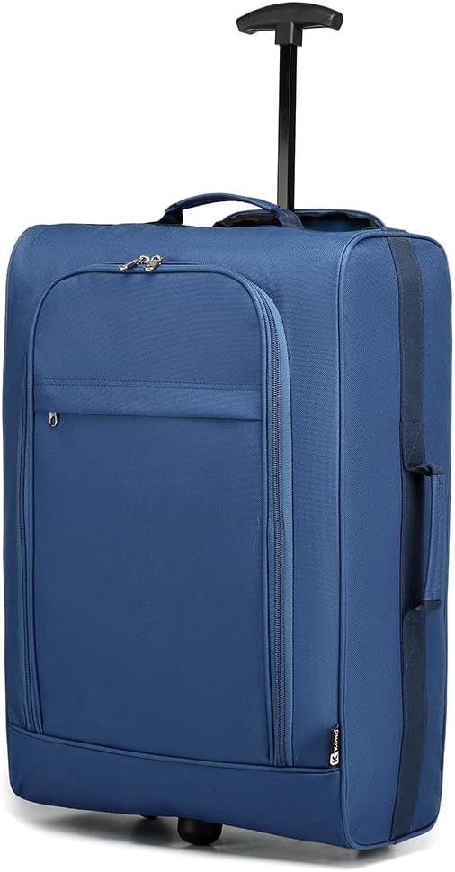 KONO Koffer Softcase (Blau) Blau Kabinentrolley