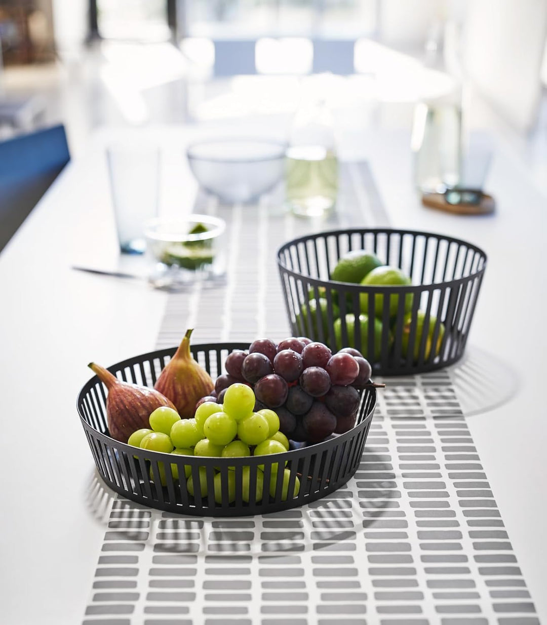 Fruit basket wide - Tower - black Schwarz Modern, Schwarz Modern