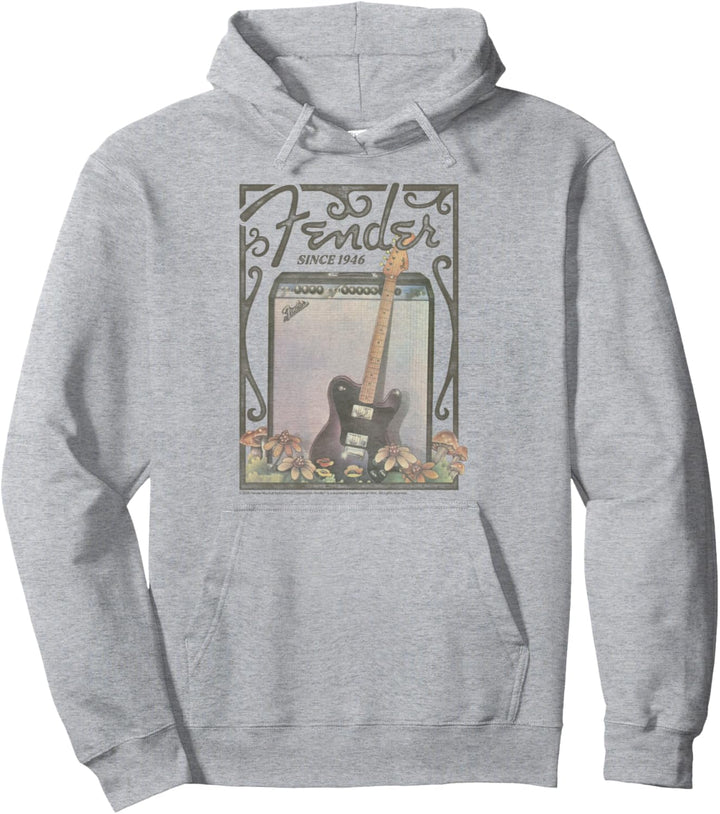 Fender Since 1946 Floral Poster Pullover Hoodie