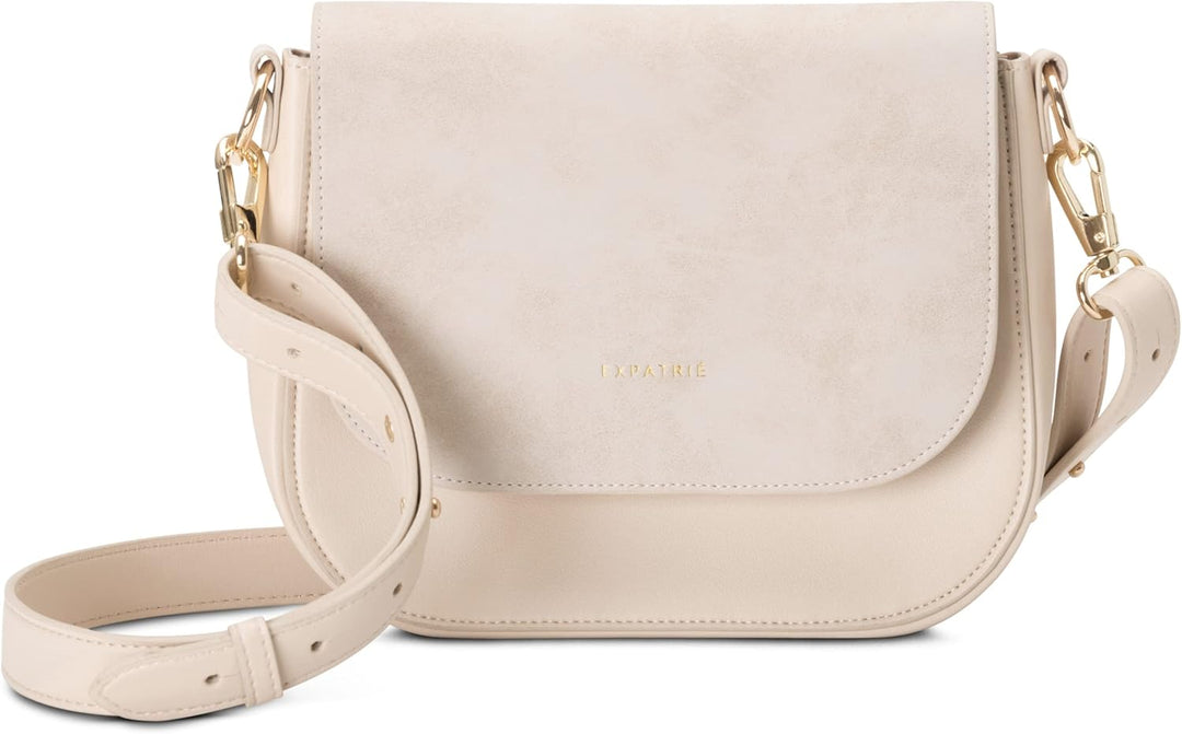 Expatrié Umhängetasche Damen Klein - Louise Medium - Moderne Crossbody Bag aus Veganem Leder - Tasch