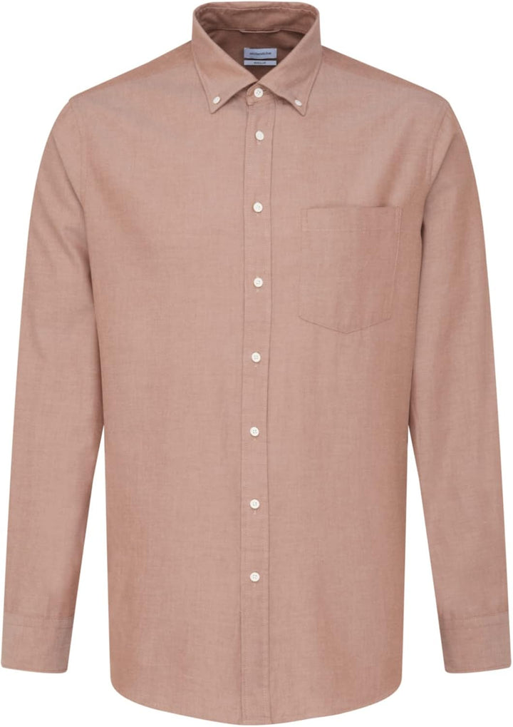 Seidensticker Herren Hemd 42 Braun, 42 Braun
