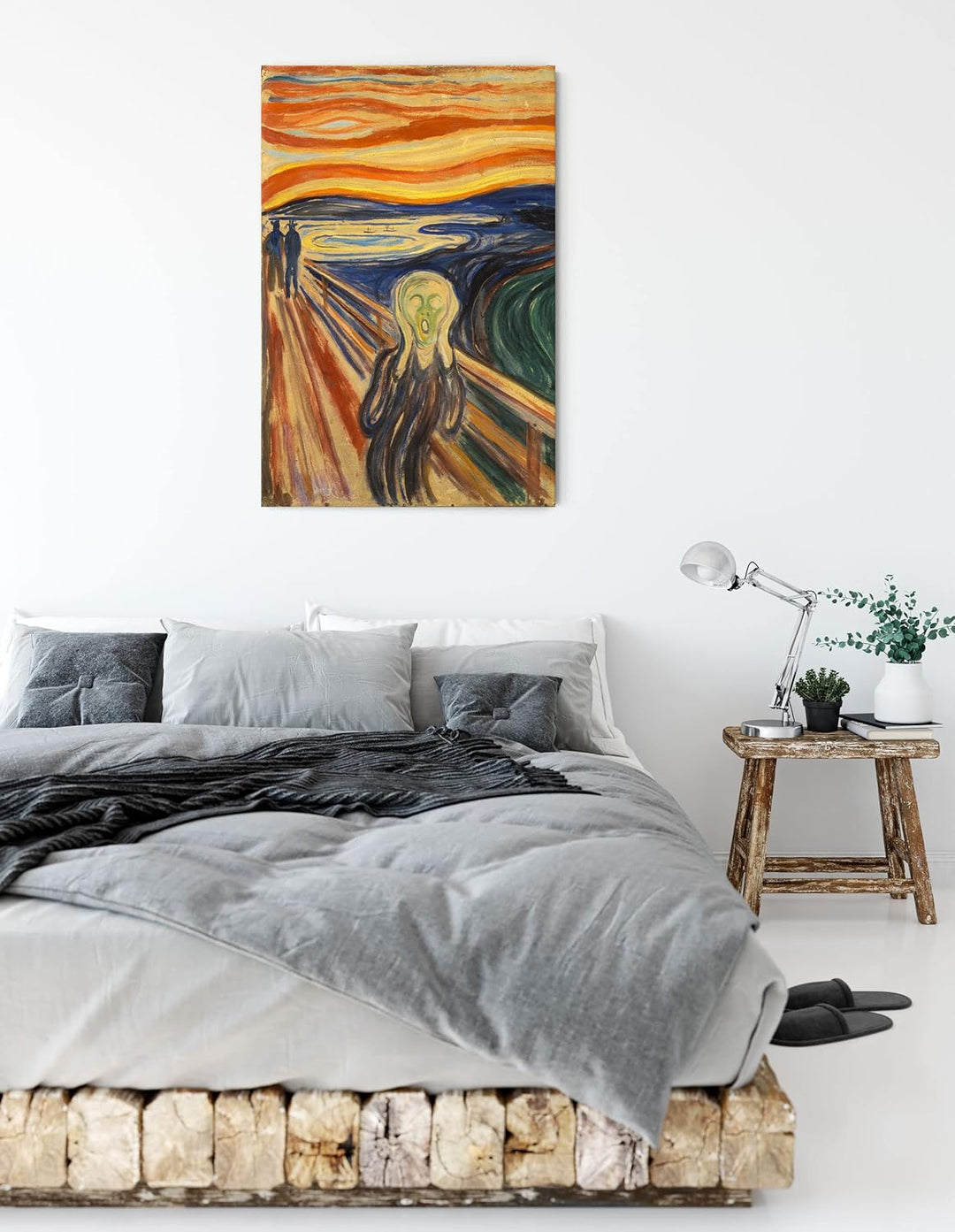 Generisch Edvard Munch - Der Schrei II als Leinwandbild / Grösse: 120x80 cm / Wandbild / Kunstdruck