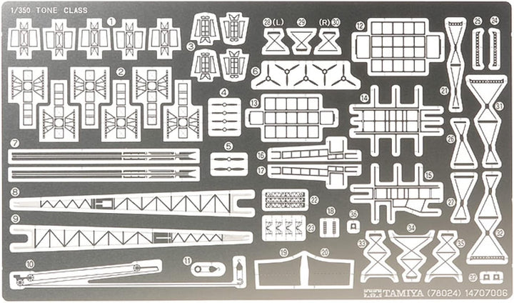 TAMIYA 300078024 - K.S.Schwerer Japanese Kreuzer, Tone 1:350, mehrfarbig, TM78024