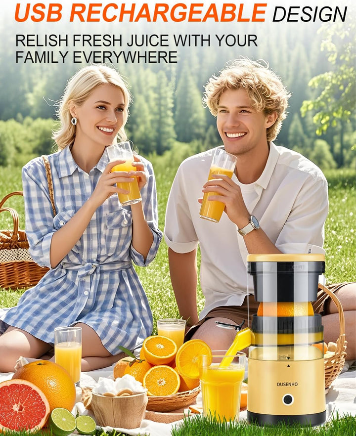 Zitronenpresse Elektrisch Orangenpresse Saftpresse Elektrisch Zitruspresse Tragbare USB-Aufladung Ju