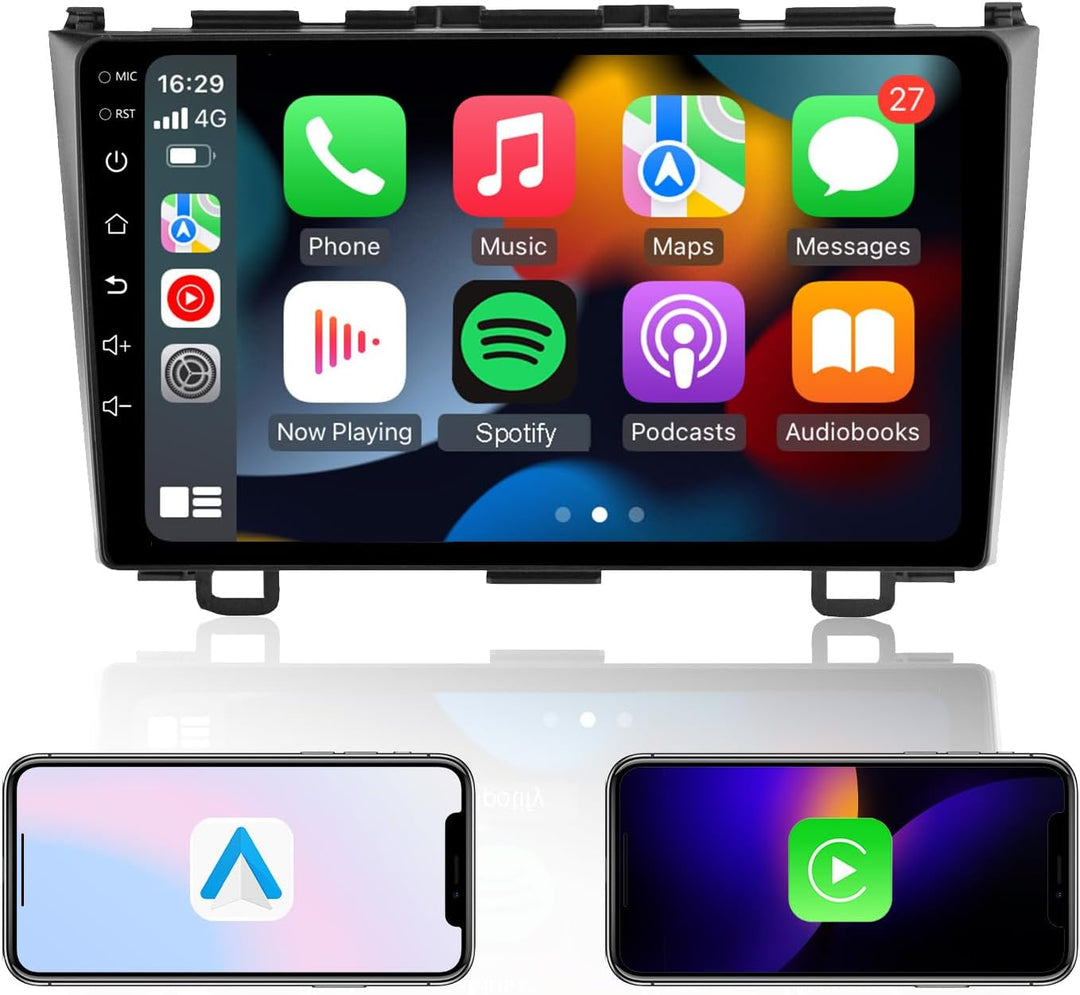 EZoneTronics Android 10.1 Autoradio Stereo 9 Zoll für Honda CR-V 2008-2011 Touchscreen-Headunit GPS-