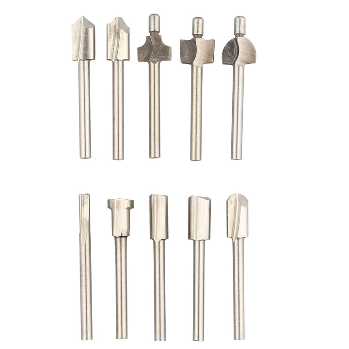 HALJIA 10 HSS Router Holz Fräser Borte Bits Dateien für Dremel Rotary Werkzeug-Set Carpenter holzbea