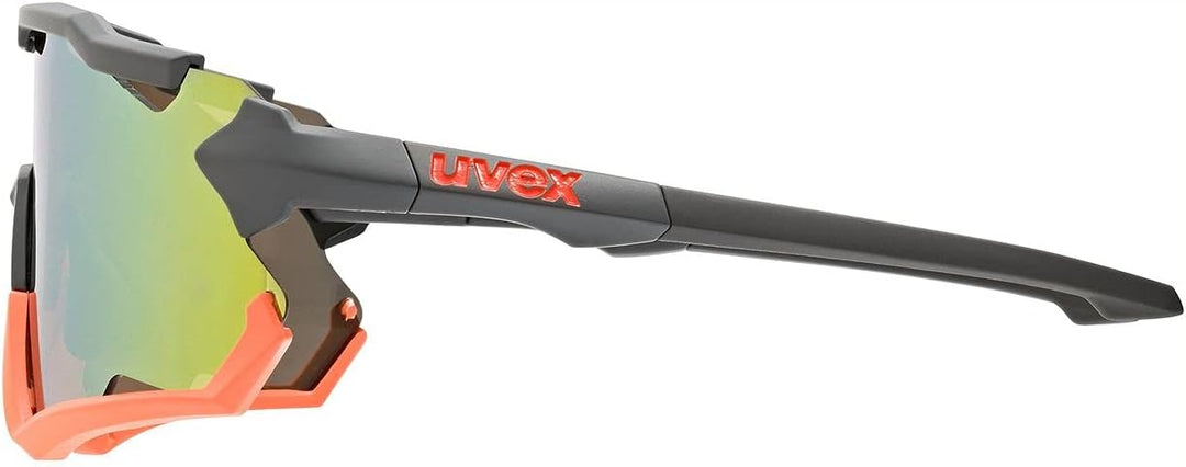 uvex Unisex Sportstyle 228 Sportbrille (1er Pack) Einheitsgrösse grey mat orange/orange, Einheitsgrö