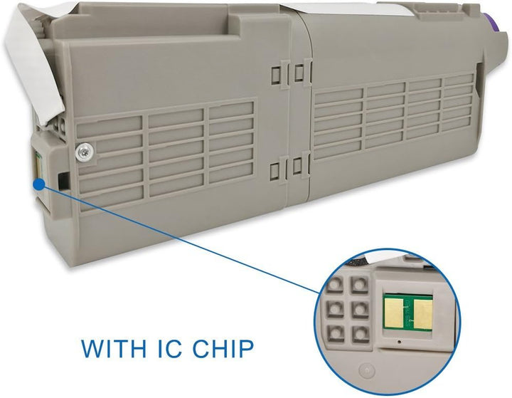 GREENPRINT 4 Farben Kompatible Tonerkartuschen C542 C532 MC563 MC573 7000 Seiten für Schwarz & 6000