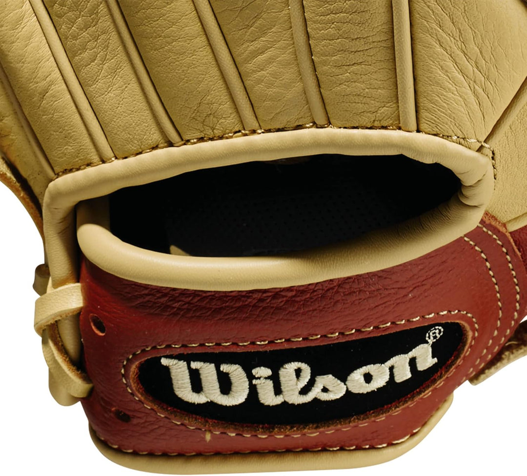 Wilson A500 Baseballhandschuh für Jugendliche Linke Hand Wurf Nützlichkeit 30,5 cm – Blond/Kupfer, L
