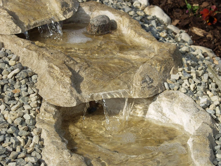 Wasserfall Eder mit Quelle Pumpe und Schlauch Bachlauf auch für den kleinen Garten