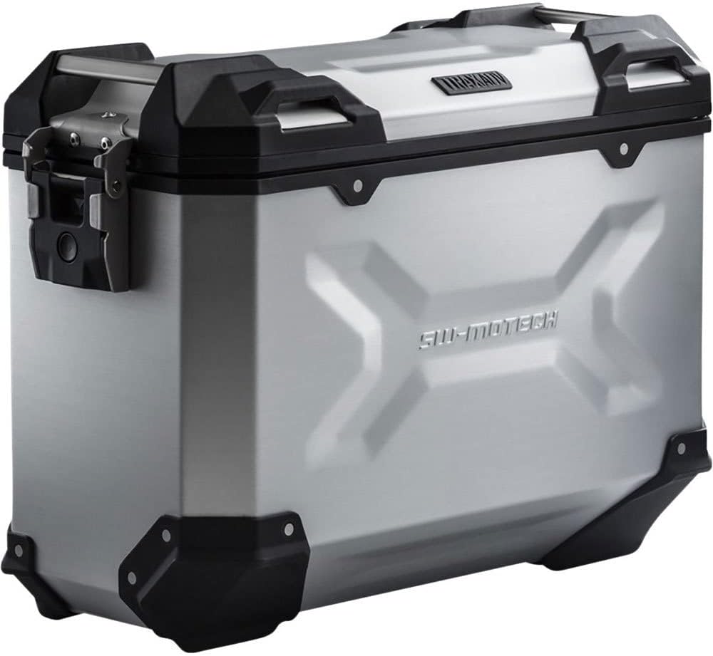 SW-MOTECH TRAX ADV M Aluminium Seitenkoffer 37L, Links, Silbern OS Silber, OS Silber