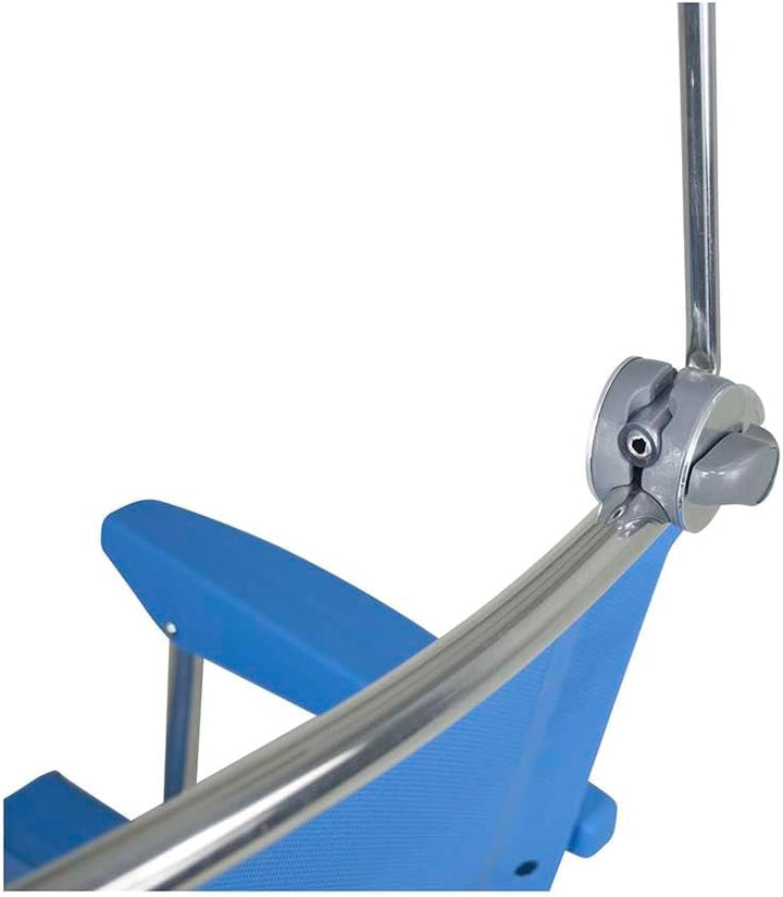 Crespo Sonnendach Campingstuhl P199 Sonnen Schirm Schutz Klappstuhl Strand Stuhl Blau, Blau
