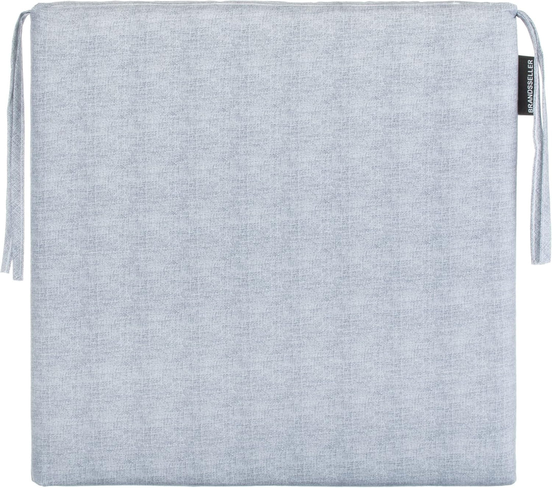 Brandsseller Sitzkissen 4er-Set ca. 40x40 cm mit Klettverschluss Stuhlauflage Sitzauflage 4 Kordelbä