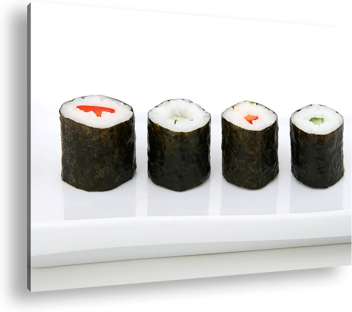 deyoli traditionell japanisches Sushi-Gericht Format: 120x80 als Leinwandbild, Motiv fertig gerahmt