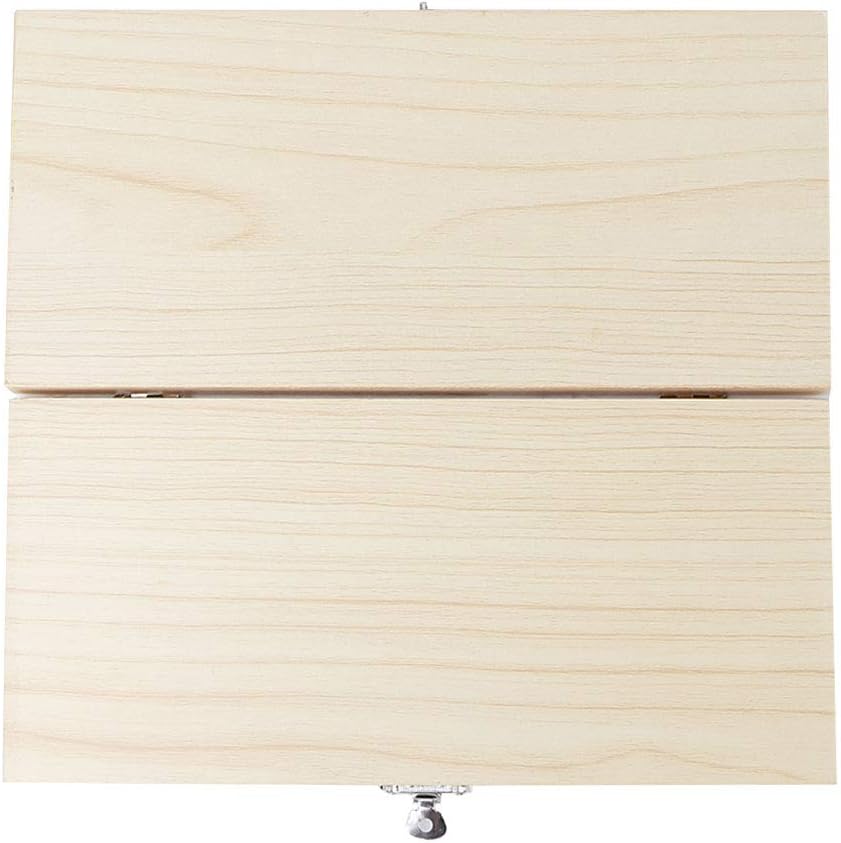 Aufbewahrungsbox für Holzdias zum Platzieren vorbereiteter Objektträger, Metallschnalle Pure Solid W