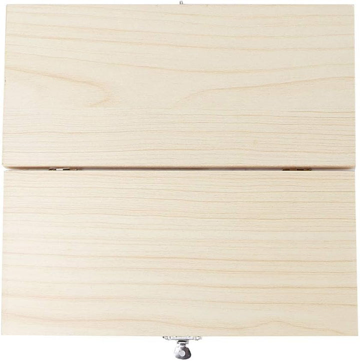 Aufbewahrungsbox für Holzdias zum Platzieren vorbereiteter Objektträger, Metallschnalle Pure Solid W