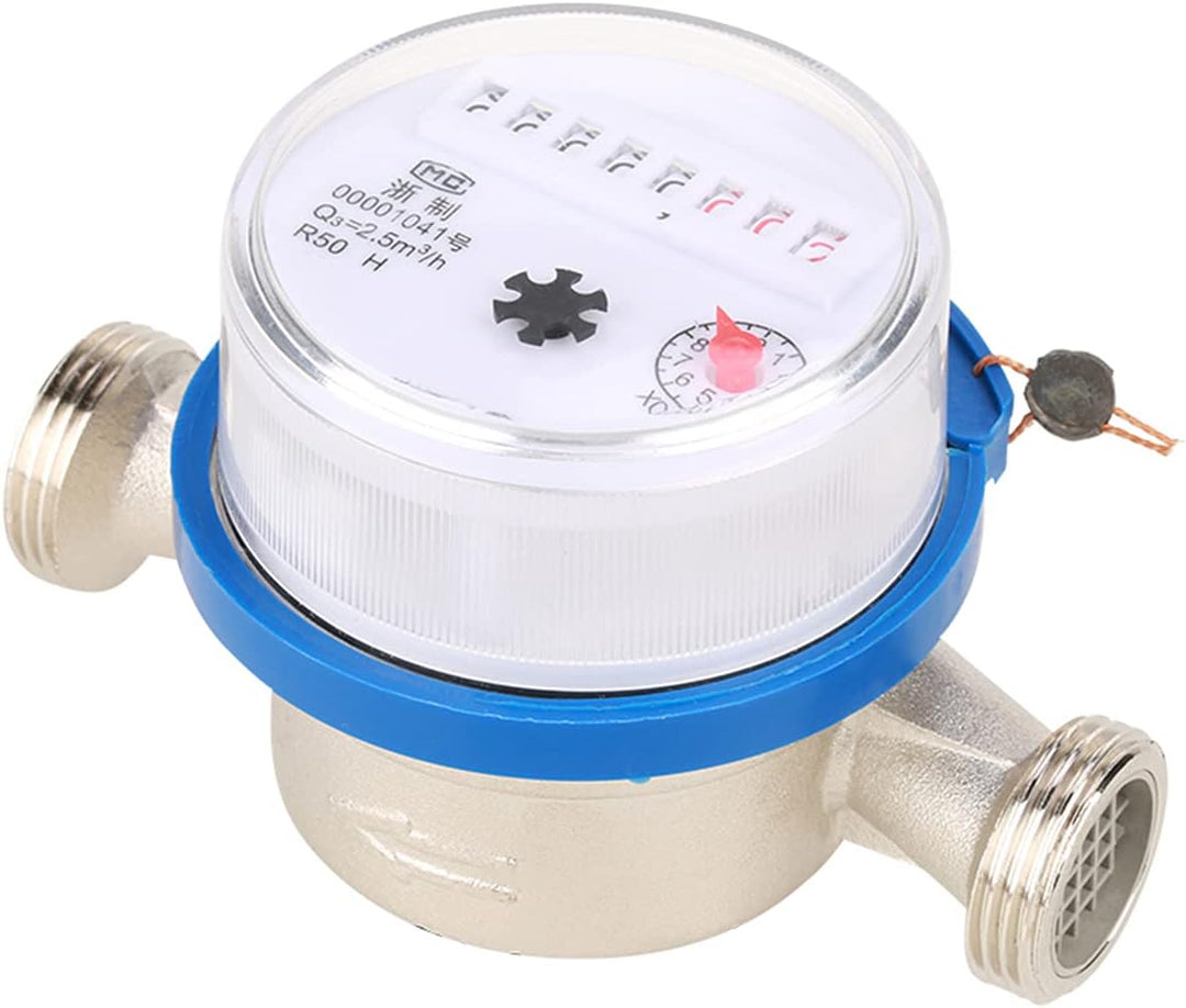 15mm 1/2 "Wasserzähler Kunststoff Kaltwasserzähler Einzigen Wasserdurchfluss Trocknungstisch Messwer