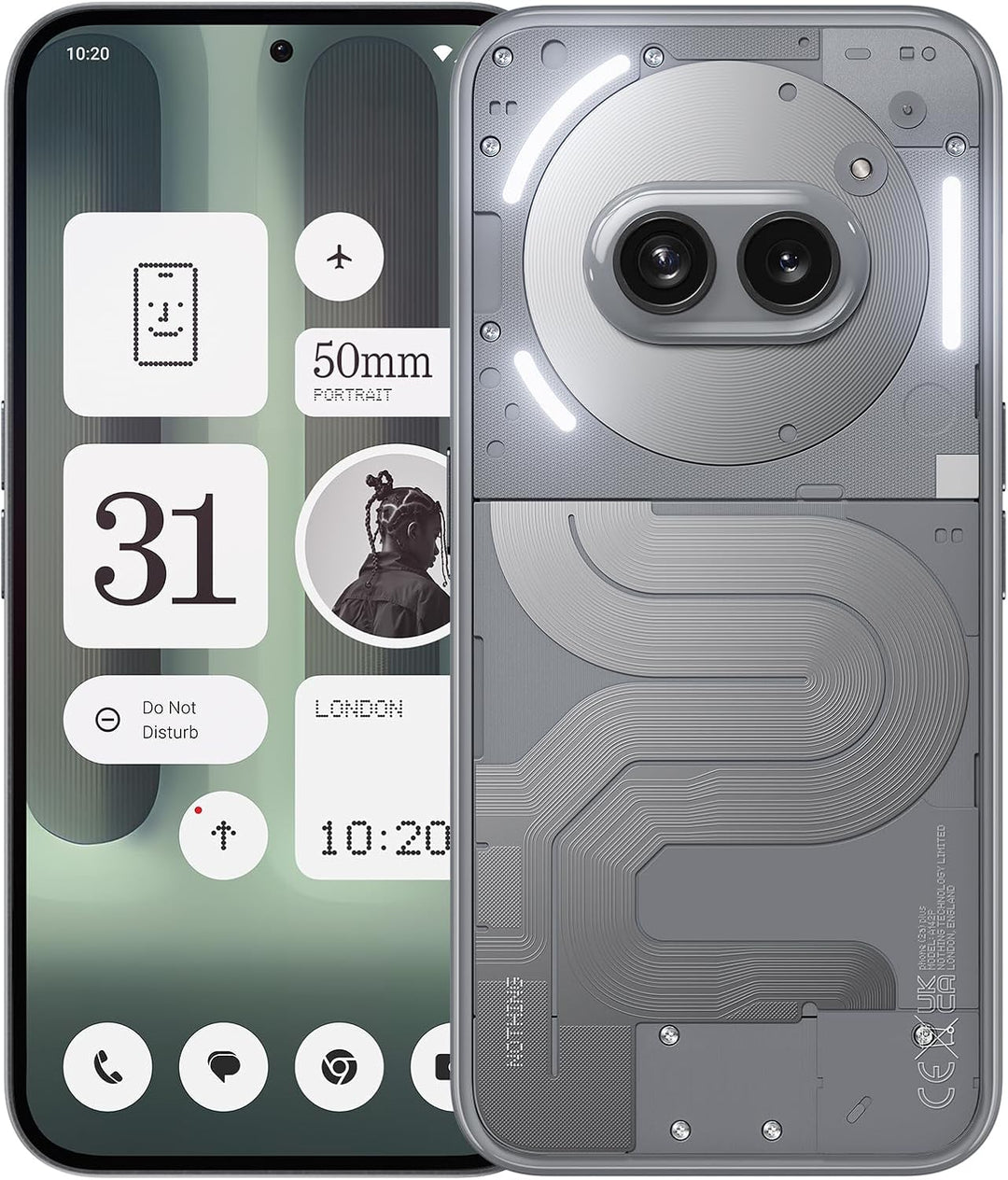 Nothing Phone (2a) Plus 12+256GB - Handy ohne vertrag mit 50-MP-Frontkamera, 50-W-Schnellladefunktio