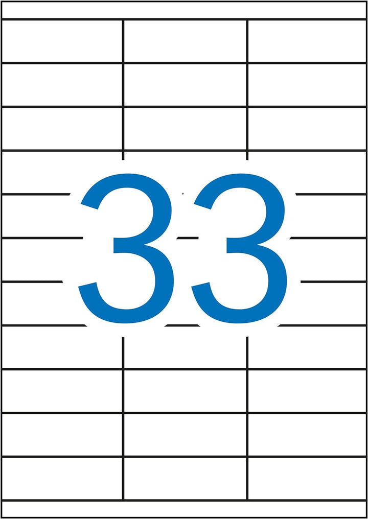 Apli 002086 - Pack 100 weiβe Etiketten für Drucker 70X25.4 70 x 25,4 mm 100 Blatt, 70 x 25,4 mm 100