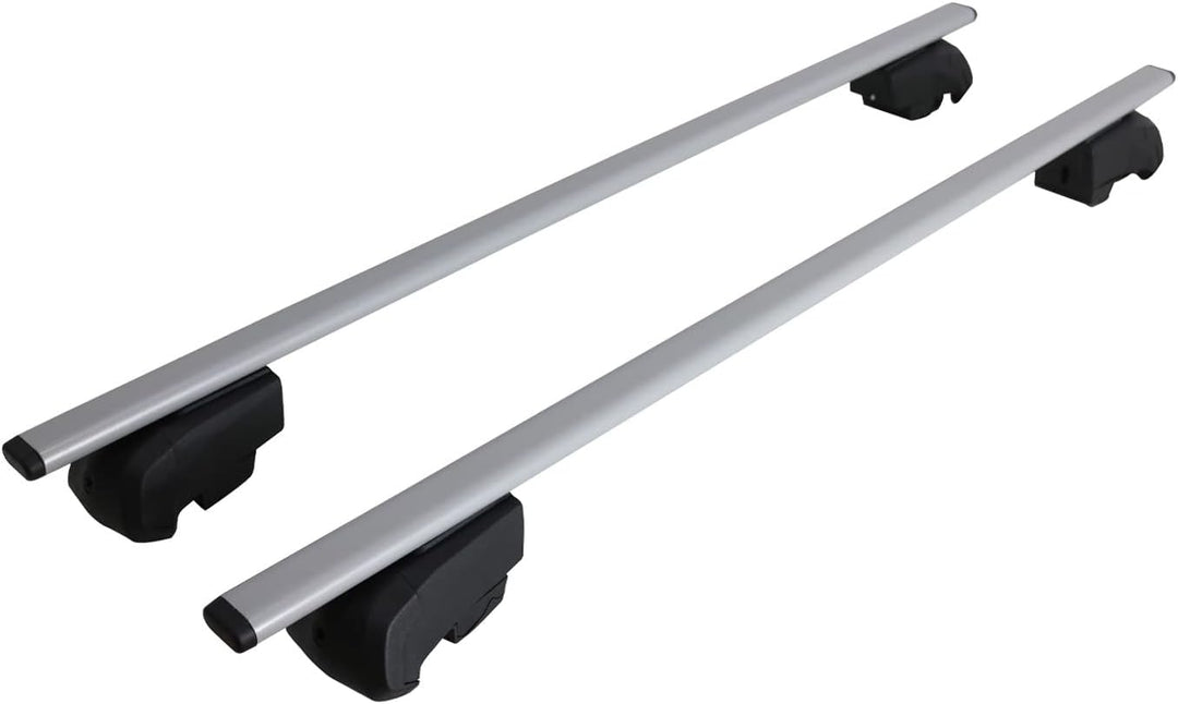 Dachträger Gepäckträger kompatibel mit Kia Niro 2022-2023 Grundträger TÜV ABE Alu Silber, Silber