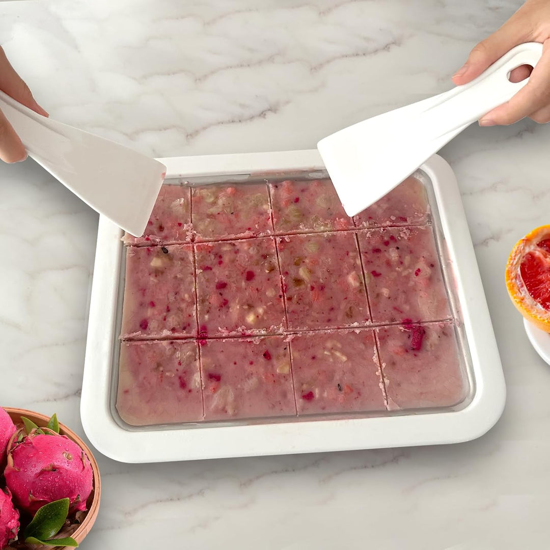 DBREAKS Eiscreme Roller Maker Pan, Eisplatte, Ice Cream Rolls Maker, Ice Rolls Maschine, Hausgemacht