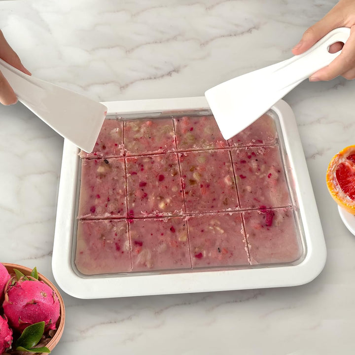 DBREAKS Eiscreme Roller Maker Pan, Eisplatte, Ice Cream Rolls Maker, Ice Rolls Maschine, Hausgemacht