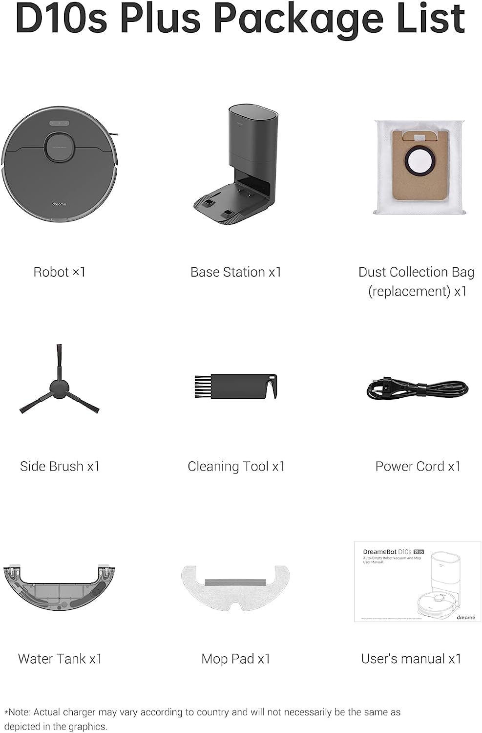 Dreame D10s Plus Staubsauger- und Wischroboter mit DualBoost 1.0 Auto-Entleerung, KI-Aktion, LDS-Nav