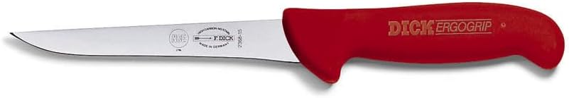 F. Dick Ausbeinmesser Steif/Metzgermesser ErgoGrip (Klinge Messer 15 cm, Messerstahl rostfrei, 56 HR
