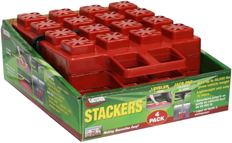 Valterra A10-0916 Stacker, (Pack of 4) , Red 4 Stück, 4 Stück