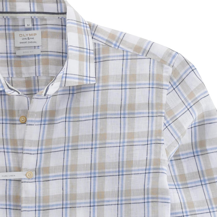 OLYMP Herren Freizeithemd Langarm Level Five Smart Casual,Body fit,Kent-Kragen M Blau 15, M Blau 15