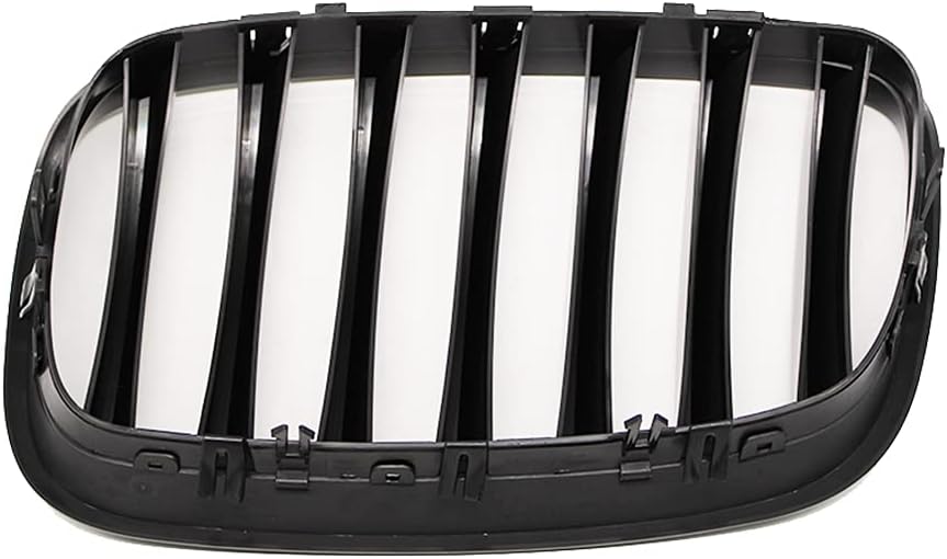 HZTWFC Frontnierengitter Einzellamelle glänzend schwarz Morden Stil Frontstossstangengrill Auto Styl