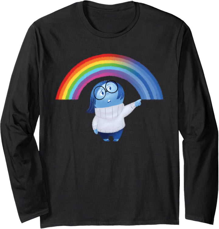 Disney Pixar Inside Out Sadness Rainbow Langarmshirt