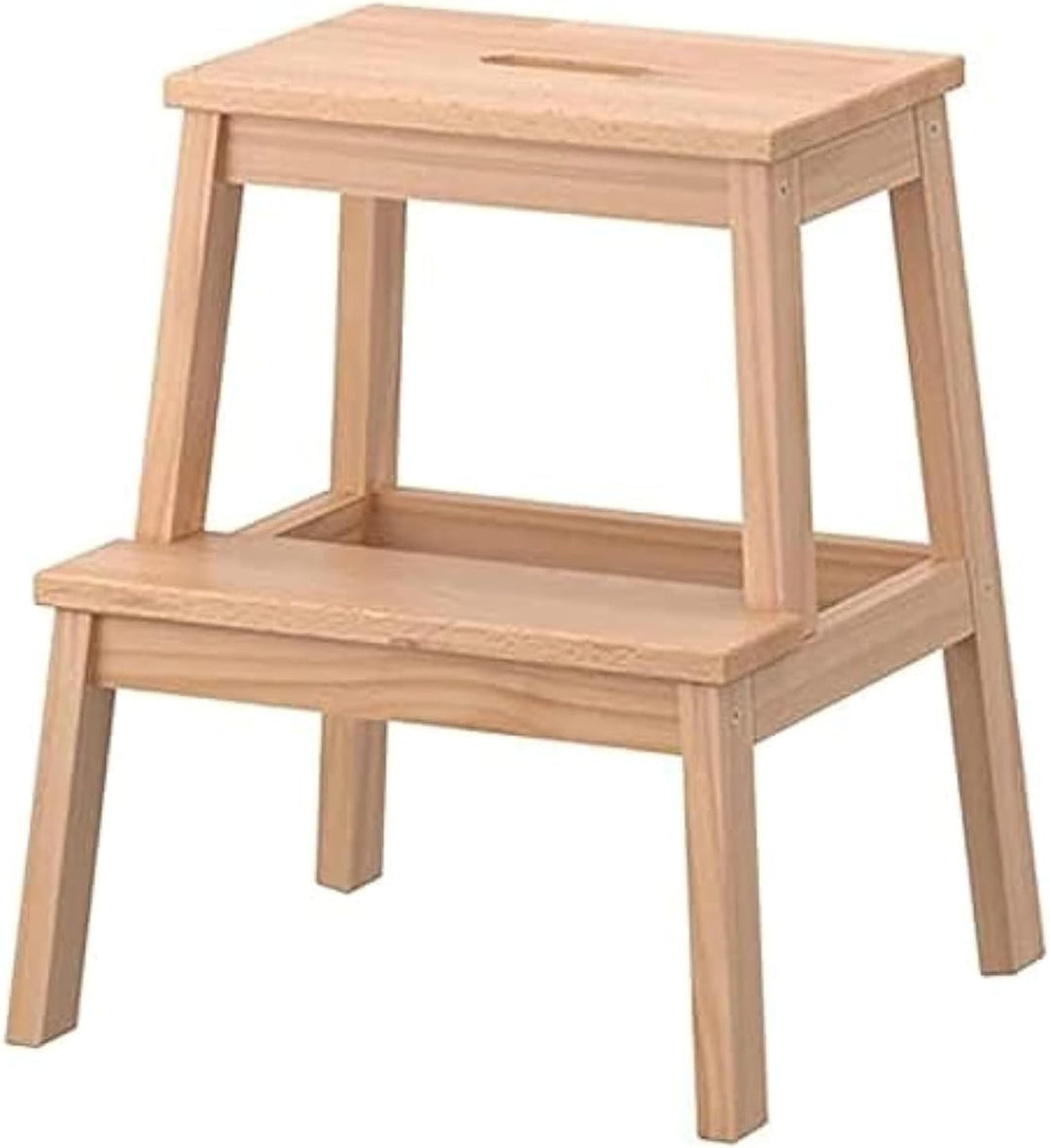 Trittstufe aus Holz, Beige - Tritthocker "Bekväm" Massivholz Buche Natur, Natur