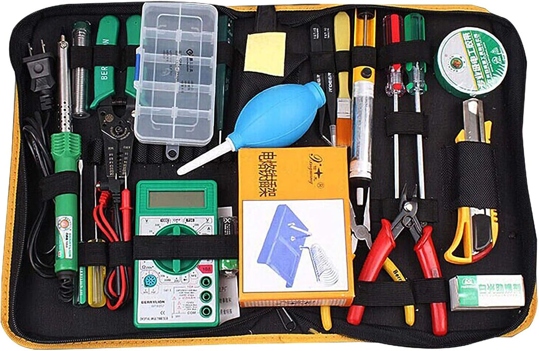 Andux Zone Werkzeugsätze Reissverschluss Aufbewahrungstasche für Werkzeugkoffer WJSNB-02 (Gelb,L) Ge