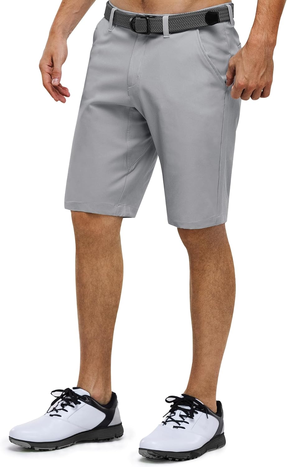 33,000ft Herren Golf Shorts Stretch Kurze Golfhosen Leichte Schnelltrocknende 11" Bermuda Shorts Kur