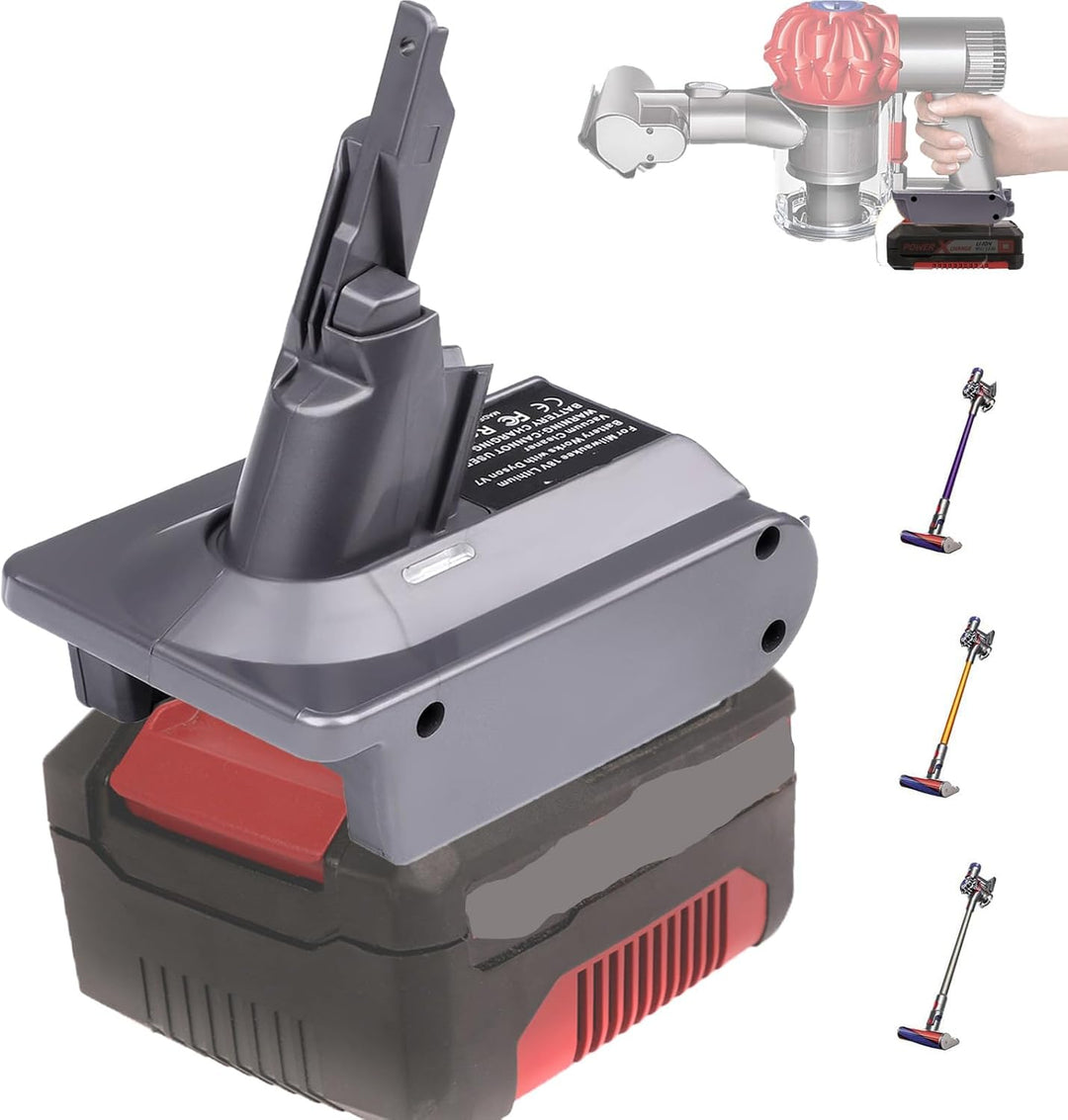 2-in-1-Adapter für Einhell 18V Lithium-Akku Convert to für Dyson V7/8 Handstaubsauger Akku Kompatibe
