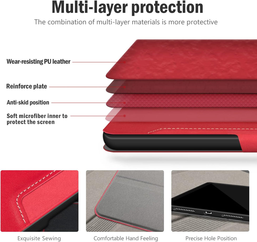 Antbox Hülle für iPad 10 Generation 2022 10,9 Zoll mit stifthalter Apple Pencil Halter Auto Schlaf/W