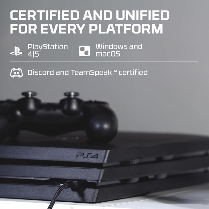 HyperX QuadCast – Standalone USB Mikrofon mit umfangreichen Funktionen für Streamer Gamer, Schwarz Q