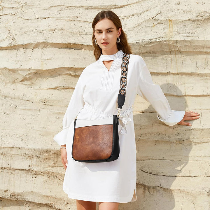BOSTANTEN Damen Handtasche Kleine Umhängetasche aus PU Leder Schultertasche für Frauen Crossbody Bag