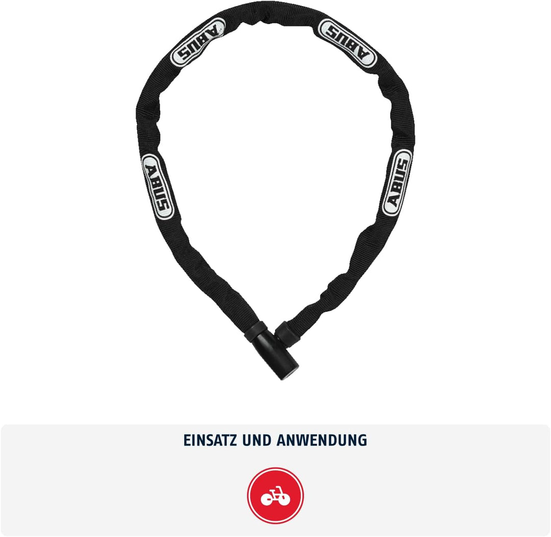 ABUS Kettenschloss Steel-O-Chain 4804K – Fahrradschloss aus Spezialstahl – ABUS-Sicherheitslevel 4 S