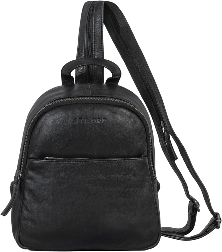 STILORD 'Rey' Crossbody Rucksack Leder Damen Klein Sling Bag Rucksack 2-in-1 Handtasche Frauen Mini