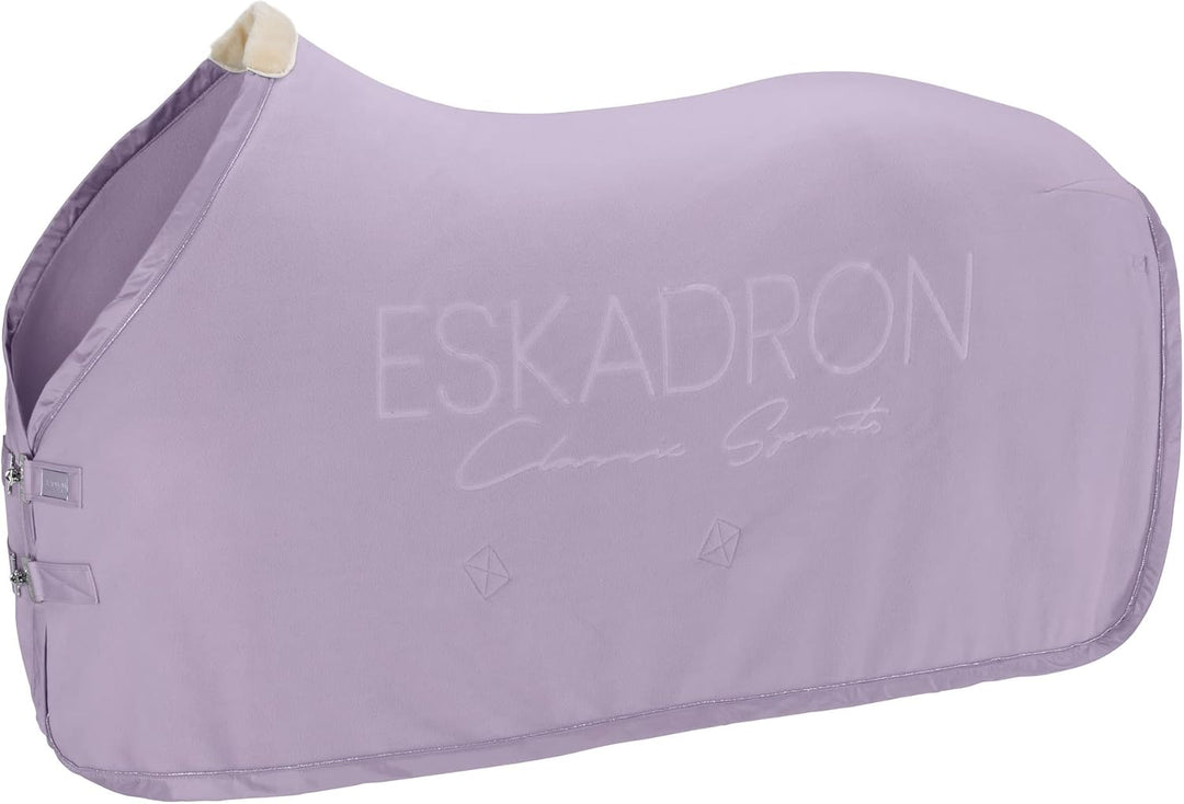 Eskadron Abschwitzdecke Fleece Stamp in fossil M-135cm silk purple, M-135cm silk purple