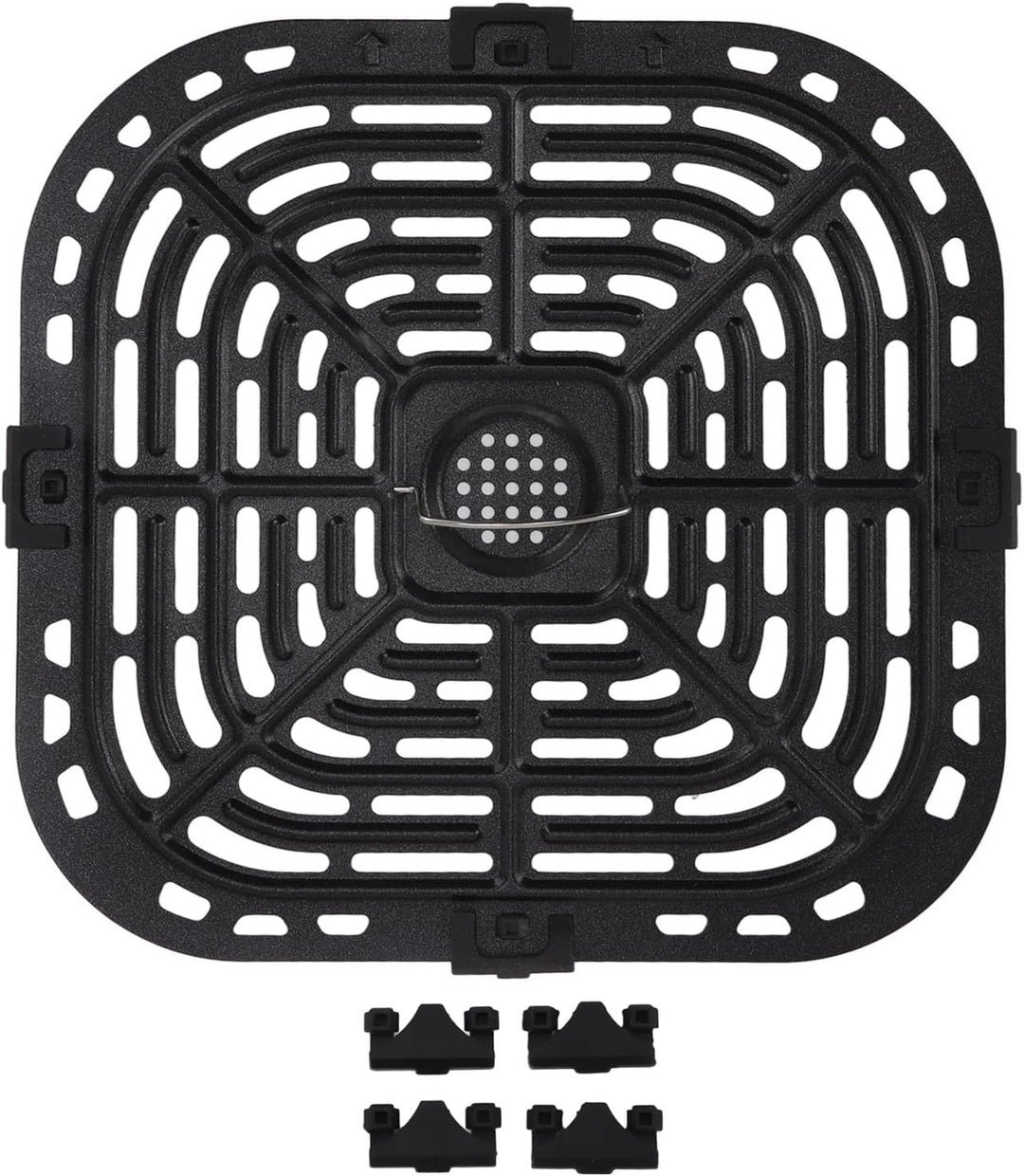 Luftfritteusen Grillplatte für Instants Plus 6QT Luftfritteusen, Edelstahl Verbesserte Quadratische