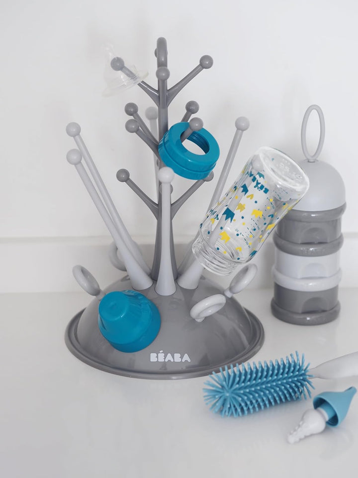 BÉABA, Baby-Geschenkset zur Geburt, Trockenständer für Babyflaschen, geräumig, Milchpulver-Portionie