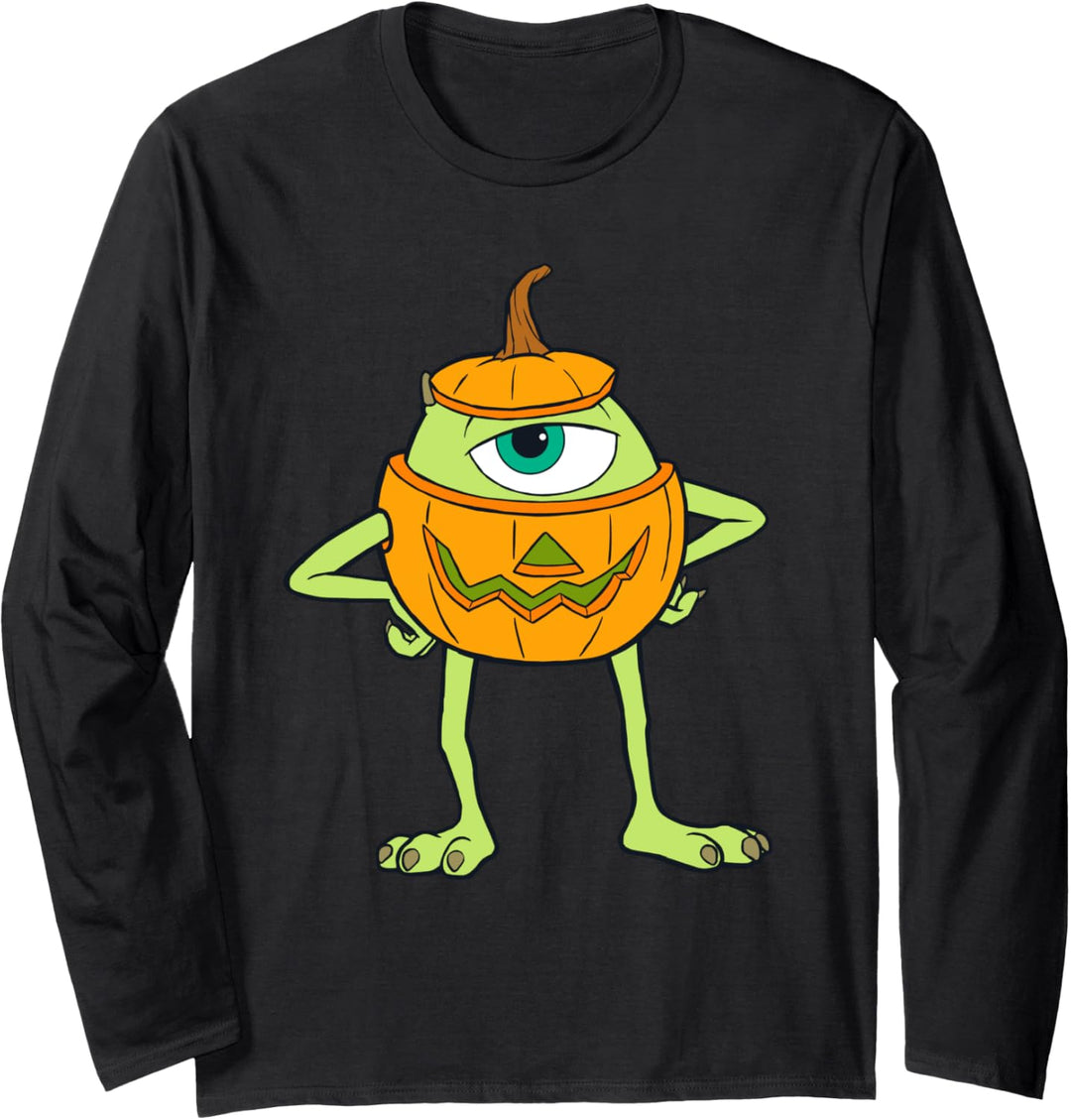 Disney and Pixar's Monsters, Inc. Mike Pumpkin Halloween Langarmshirt