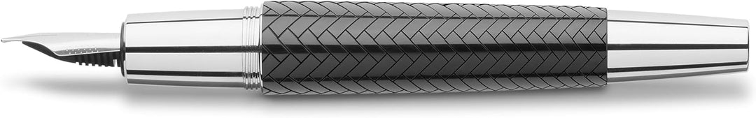 Faber-Castell 148242 - Füllfederhalter e-motion Edelharz Parkett, Feder: EF, inklusive Geschenkverpa