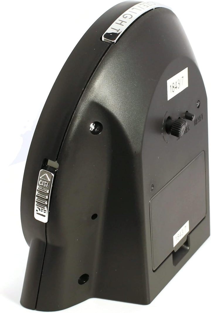 Atlanta Grosser Funkwecker Analog Licht Snooze Crescendo Zahlen - 1843/7 (Schwarz), Schwarz