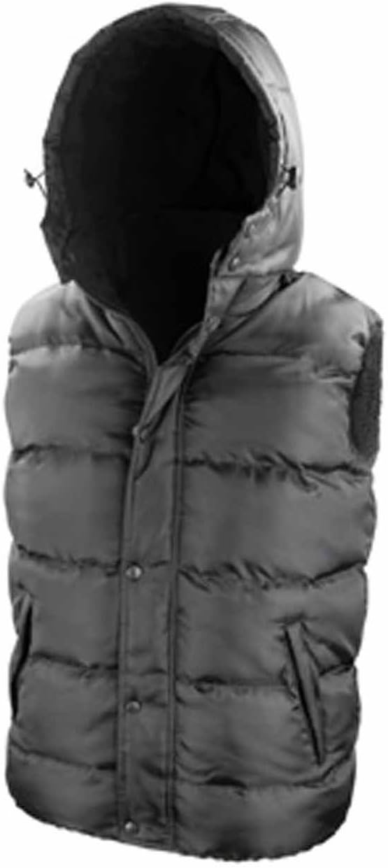 Result Herren R223x Core Nova Lux Gepolsterte Weste XL Schwarz, XL Schwarz