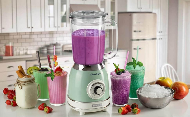 Ariete 583 Vintage, Retrò, 1000 Watt Standmixer mit Glasbehälter 1,5 Liter, grün & 2868 Vintage, ele