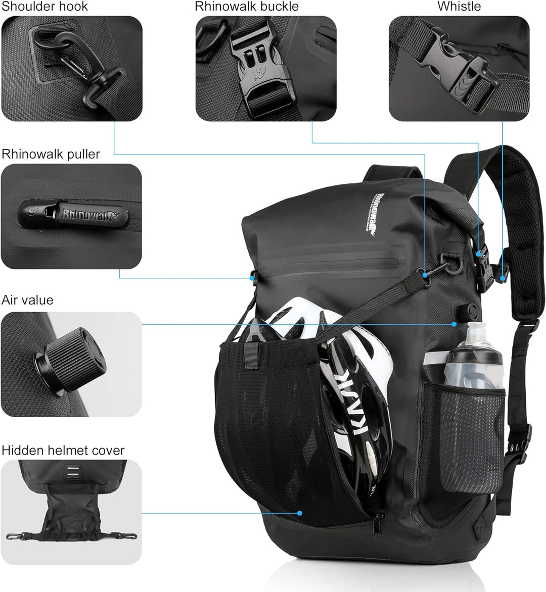 BAIGIO 3-in-1 Multifunktional Fahrradtasche für Gepäckträger Wasserdicht Gepäckträgertasche Fahrrad